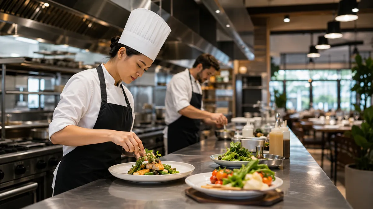 Hotel and restaurant food service
